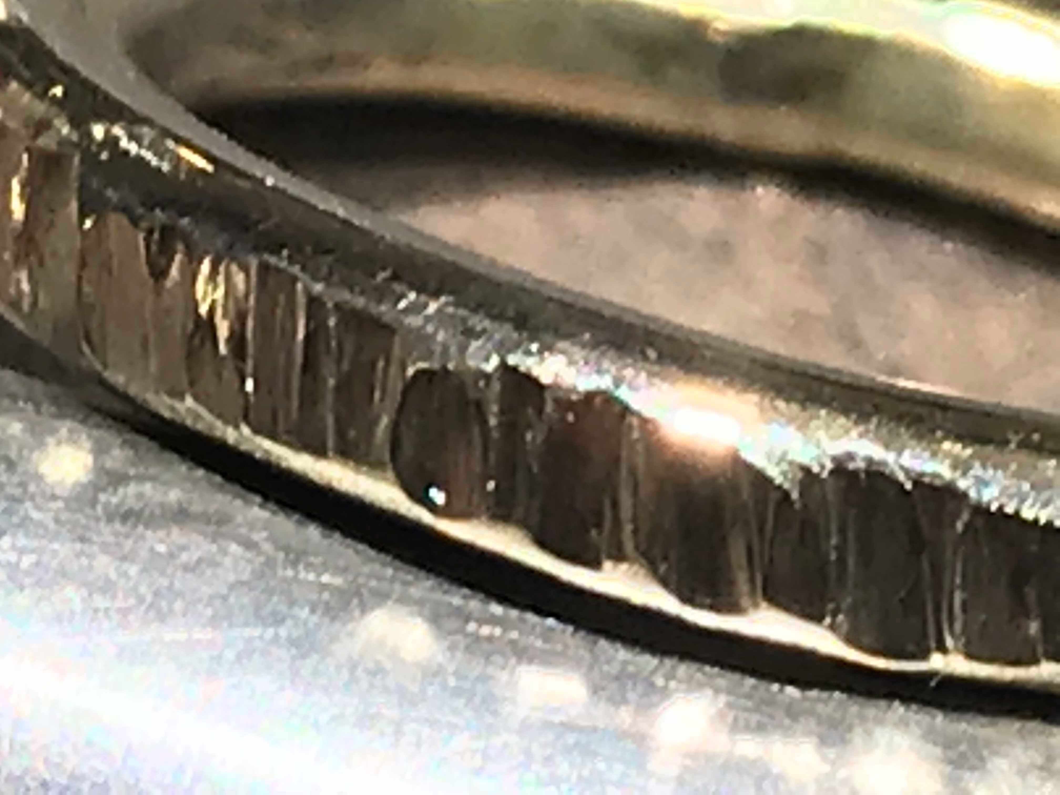 Guld ring 3 mm med marehalm overflade
