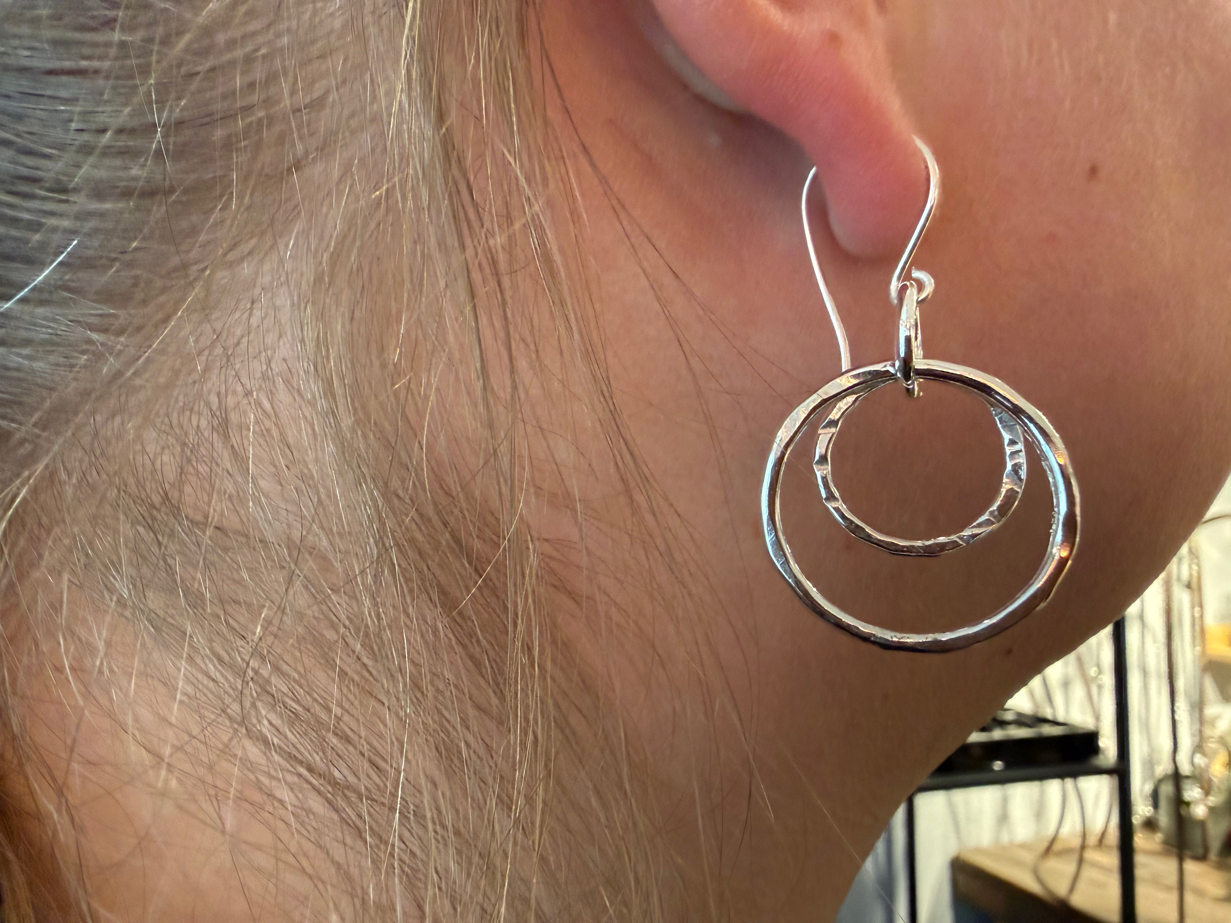 Ringe i ringe ørehængere 3 ringe